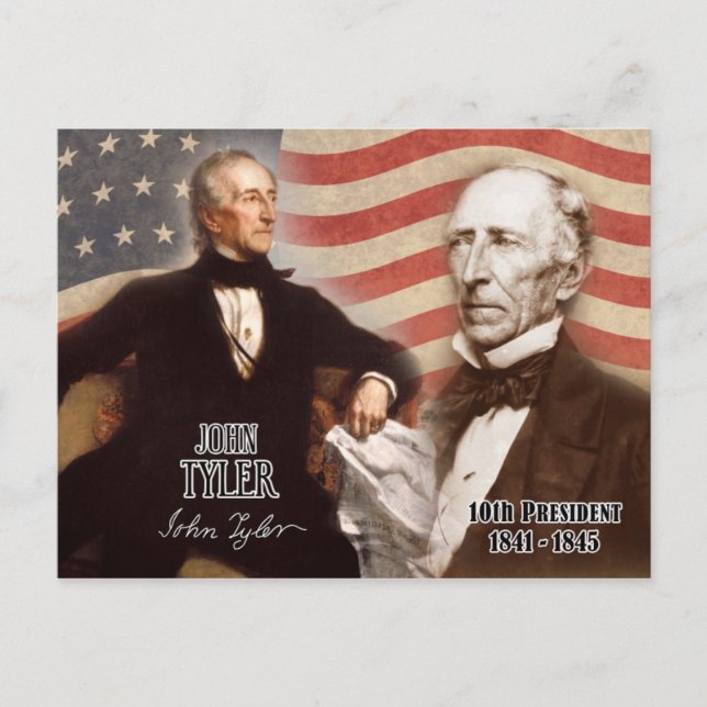 Postal John Tyler - 10° presidente de los Estados Unidos (Anverso)