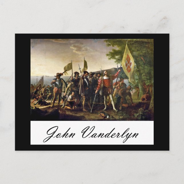 Postal John Vanderlyn Landing De Columbus (Anverso)