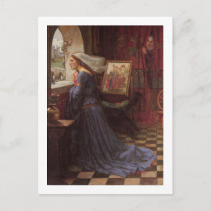 Postal John W Waterhouse - Fair Rosamund (1917)