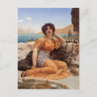 John William Godward con violetas Wreathed y Rob