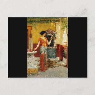 Postal John William Godward - El Bouquet