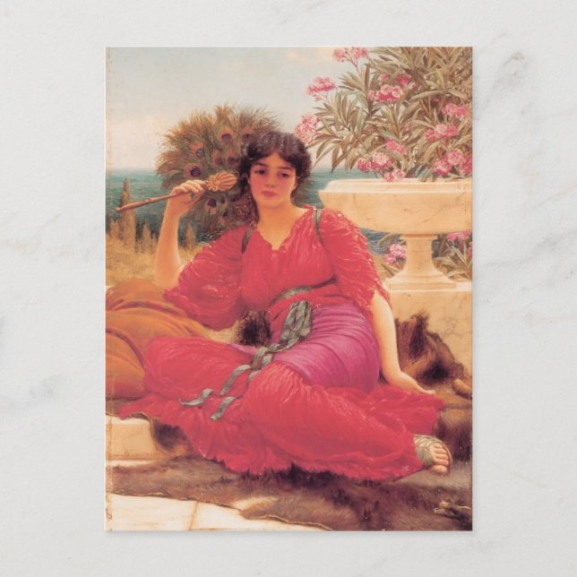 Postal John William Godward-Flabellifera (Anverso)