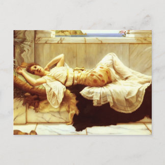 Postal John William Godward-Liegende