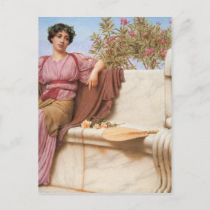 Postal John William Godward - Tranquilidad