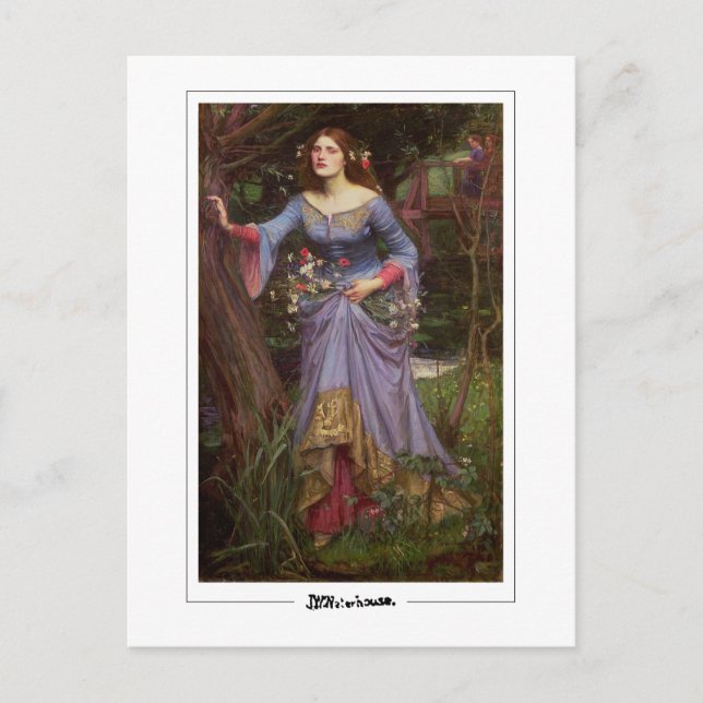 Postal John William Waterhouse #10 - Postcard Bella Artes (Anverso)