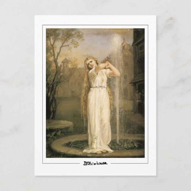 Postal John William Waterhouse #11 - Postcard Bella Artes (Anverso)
