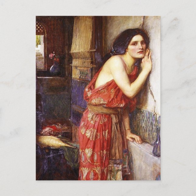Postal John William Waterhouse (1909) 'Thisbe' (Anverso)
