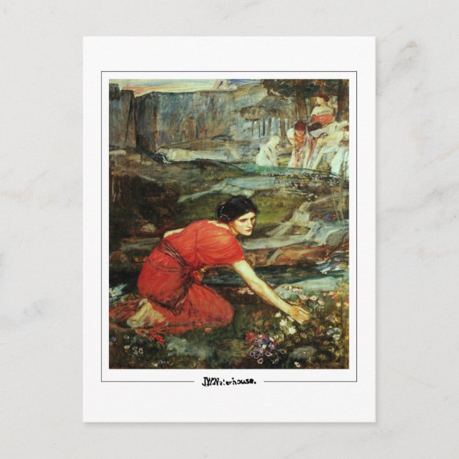 Postal John William Waterhouse #7 - Postcard Bella Artes (Anverso)