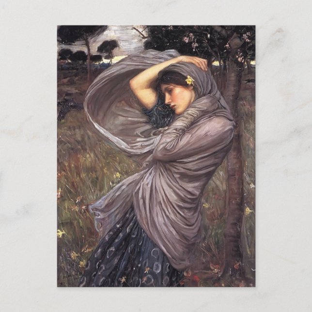Postal John William Waterhouse - Boreas (Anverso)