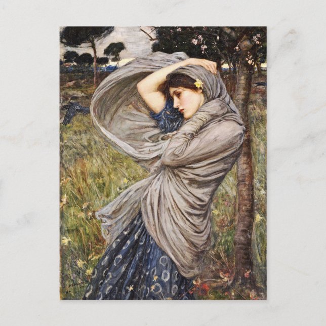 Postal John William Waterhouse - Boreas (Anverso)