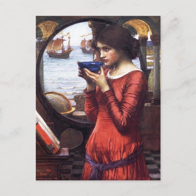 Postal John William Waterhouse - Destiny (Anverso)