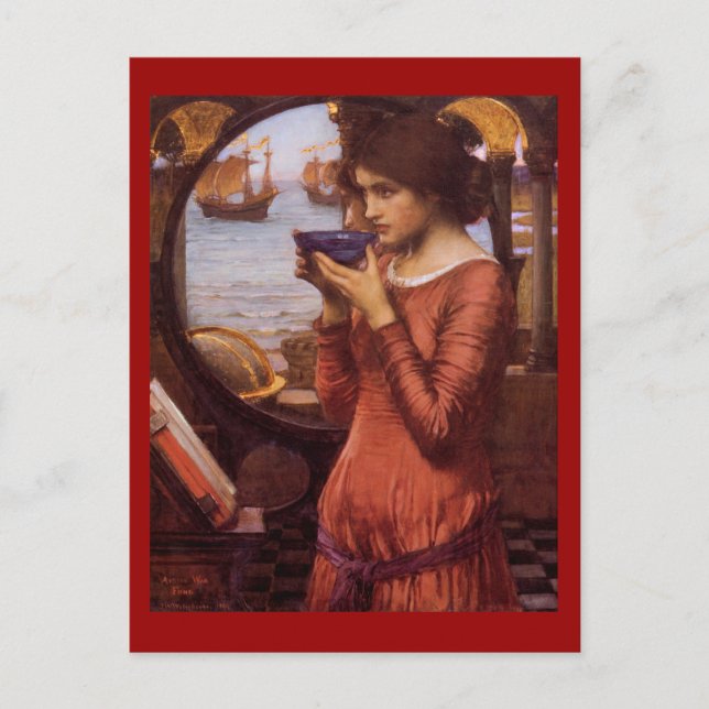 Postal John William Waterhouse - Destiny (Anverso)
