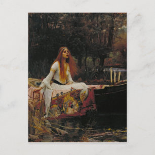 Postal John William Waterhouse - La Dama de Shalott