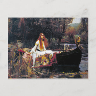 Postal John William Waterhouse La Dama De Shalott