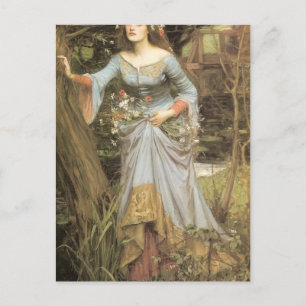 Postal John William Waterhouse - Ophelia