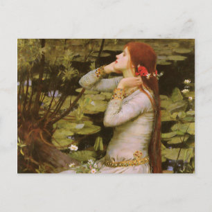 Postal John William Waterhouse Ophelia