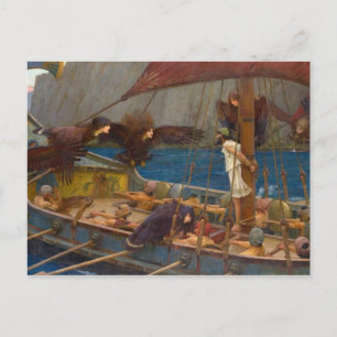 Postal John William Waterhouse - Ulises y las Sirenas