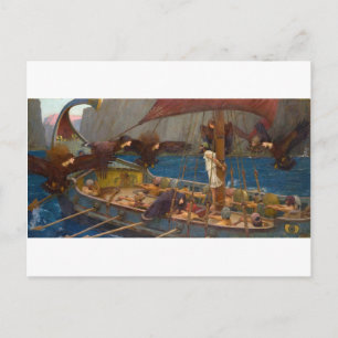 Postal John William Waterhouse - Ulises y las Sirenas