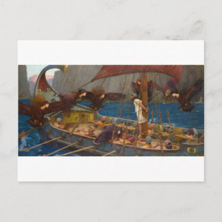 Postal John William Waterhouse - Ulises y las Sirenas