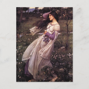 Postal John William Waterhouse - Windflowers