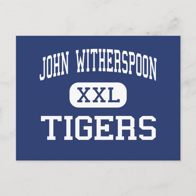 Postal John Witherspoon Tigers Middle Princeton (Anverso)