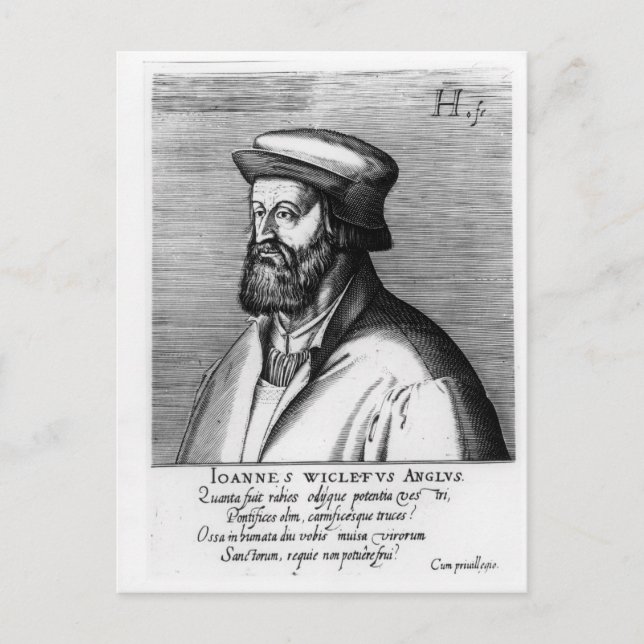 Postal John Wycliffe (Anverso)