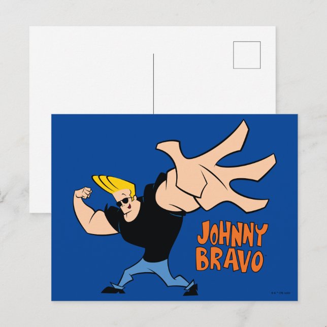 Postal Johnny Bravo Iconic Pose (Anverso / Reverso)