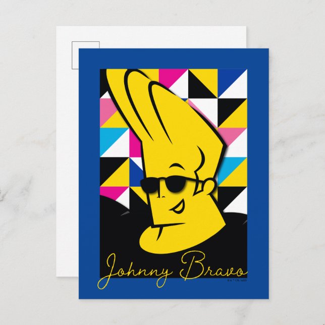 Postal Johnny Bravo Pop Art Graphic (Anverso / Reverso)