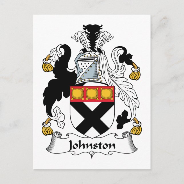 Postal Johnston Family Crest (Anverso)