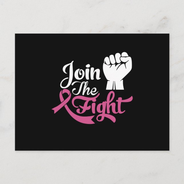 Postal Join The Fight Family Matching Breast Cancer Gift (Anverso)