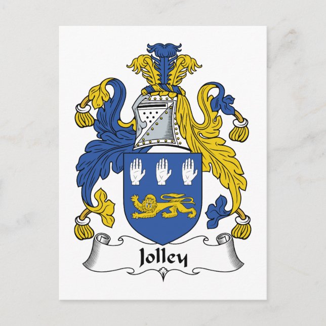 Postal Jolley Family Crest (Anverso)