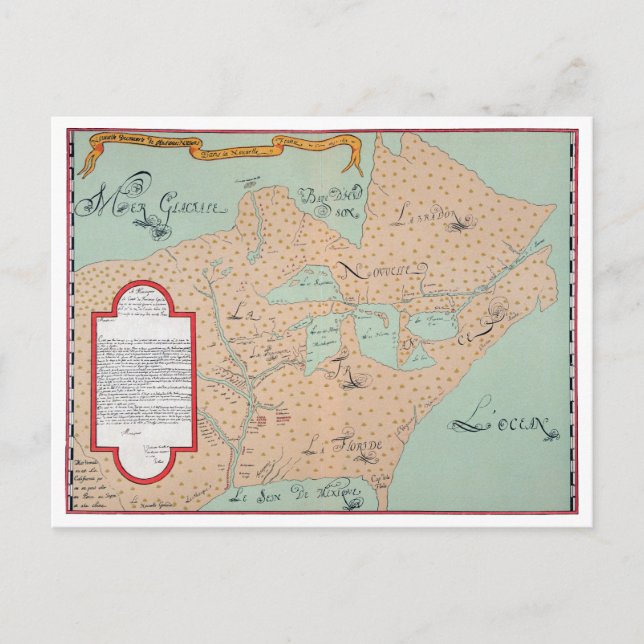 POSTAL JOLLIET: NORTEAMÉRICA 1674 (Anverso)