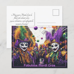 Postal 💚 💜 💛 Jolly Mardi Gras