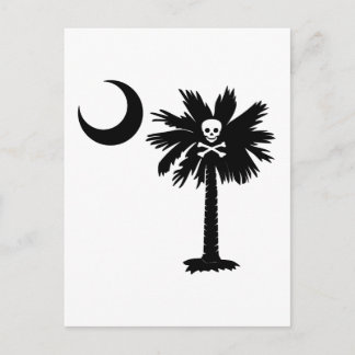 Postal Jolly Roger Pirate Palmetto