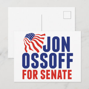 Postal Jon Ossoff al Senado 2026 Elección Georgia