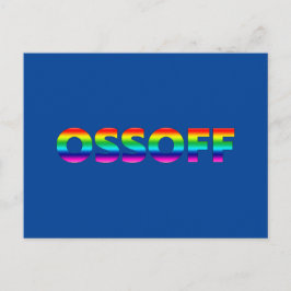 Postal Jon Ossoff Georgia Escurrimiento del Senado orgull