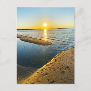 Postal Jones Beach Nueva York NY LI Playa Atardecer