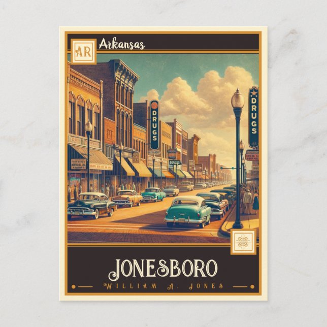 Postal Jonesboro, Arkansas | Vintage (Anverso)