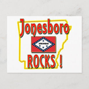 Postal ¡Jonesboro Rocks! (Rojo)