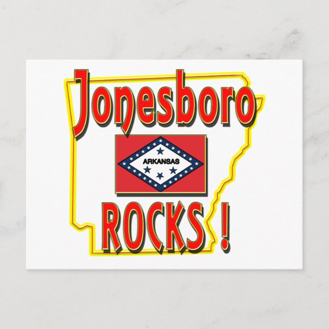 Postal ¡Jonesboro Rocks! (Rojo) (Anverso)