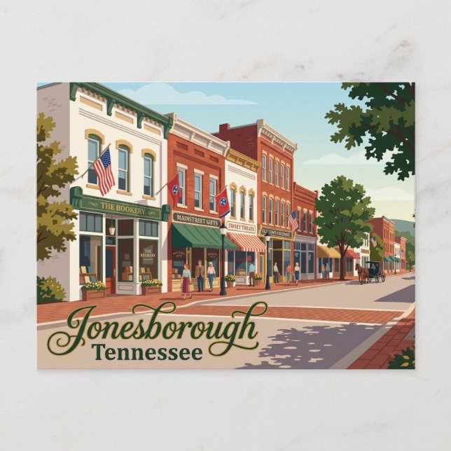 Postal Jonesborough histórico EE. UU. (Anverso)