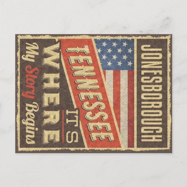 Postal Jonesborough Tennessee (Anverso)