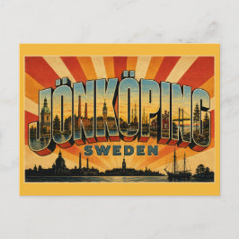Postal Jönköping Suecia Lago Vättern