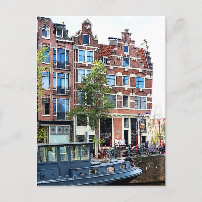 Postal Jordaan Amsterdam Prinsengracht Corner (Anverso)