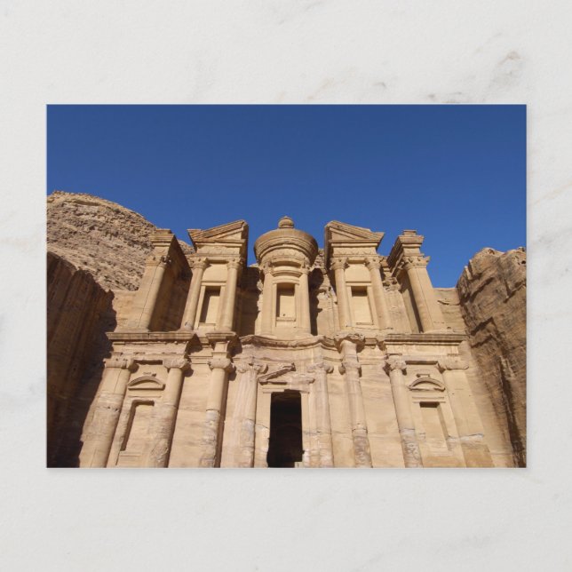 Postal Jordan, Petra, El Monasterio, Al Deir. (Anverso)