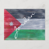 Jordania angustió la bandera jordana