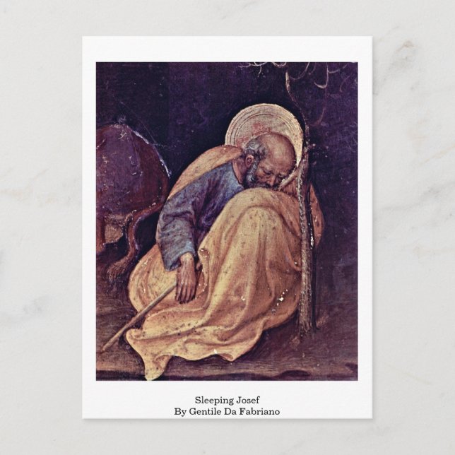 Postal Josef Durmiente De Gentile Da Fabriano (Anverso)