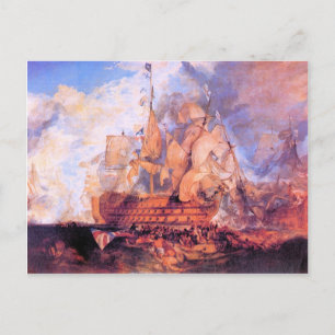 Postal Joseph Mallord Turner - Batalla de Trafalgar 2