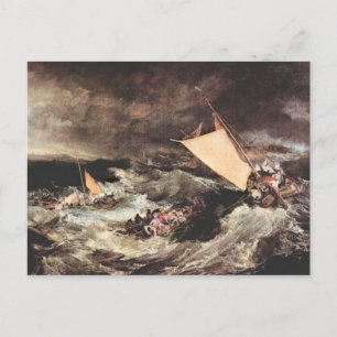 Postal Joseph Mallord Turner - Shipwreck