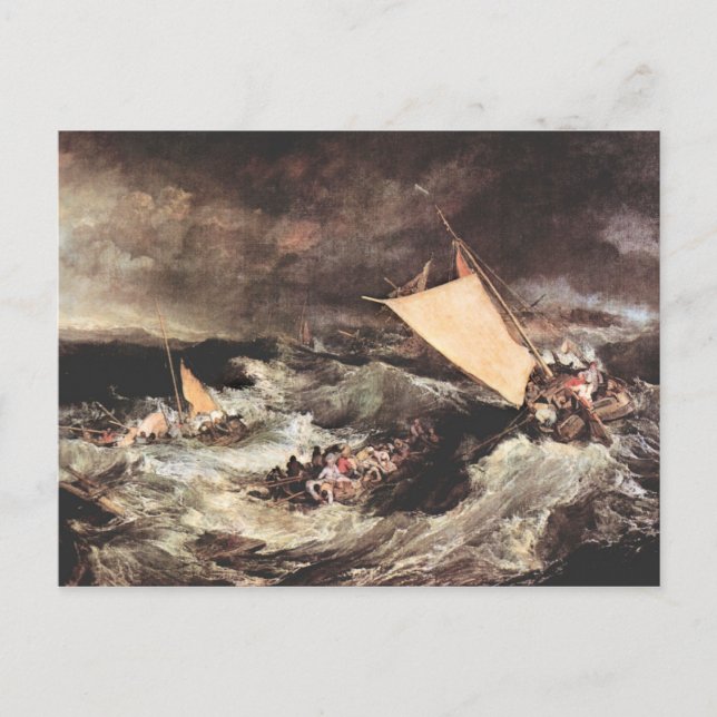 Postal Joseph Mallord Turner - Shipwreck (Anverso)